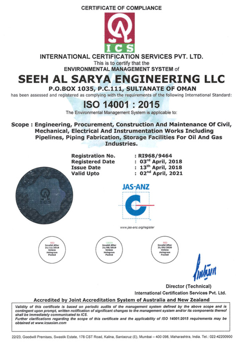 Seeh Al Sarya Engineering LLC HSE Policy